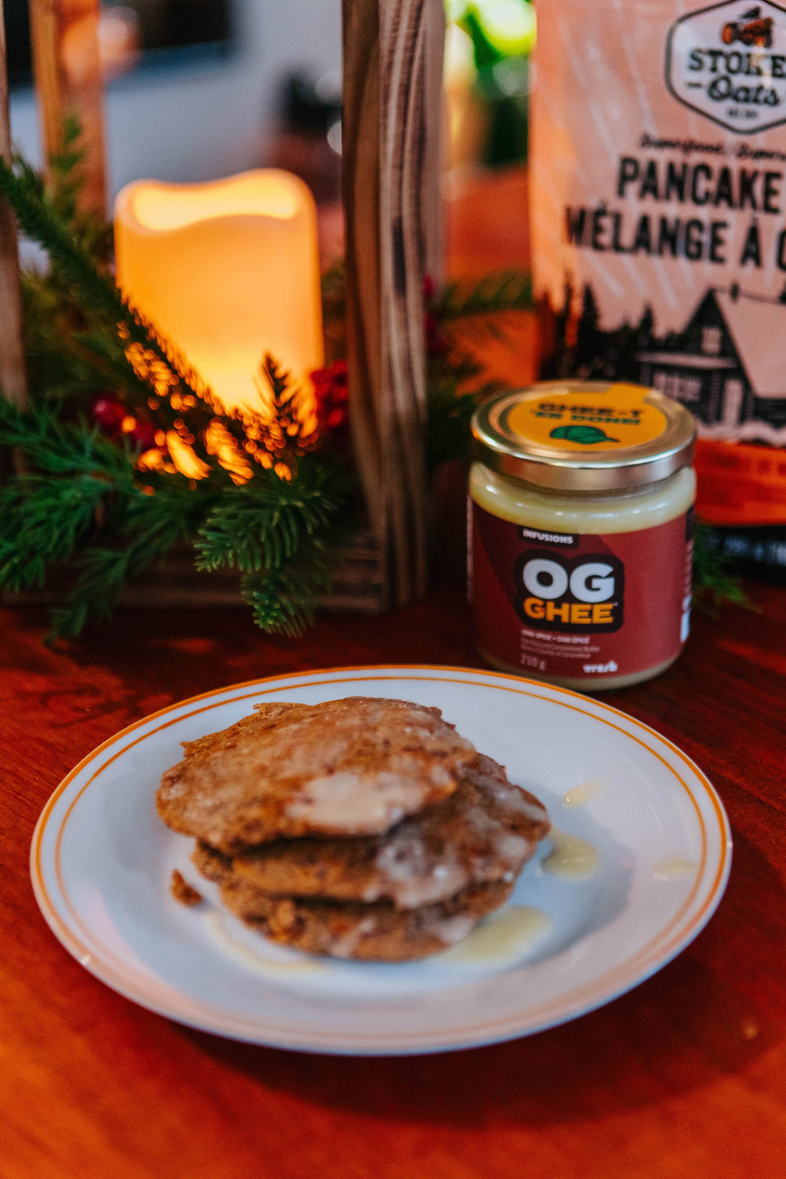 CHAI SPICED OAT PANCAKES