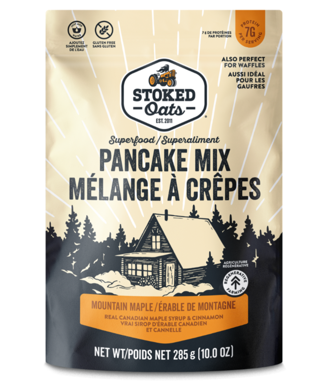 Mélange à crêpes à l&#39;érable des montagnes 285g