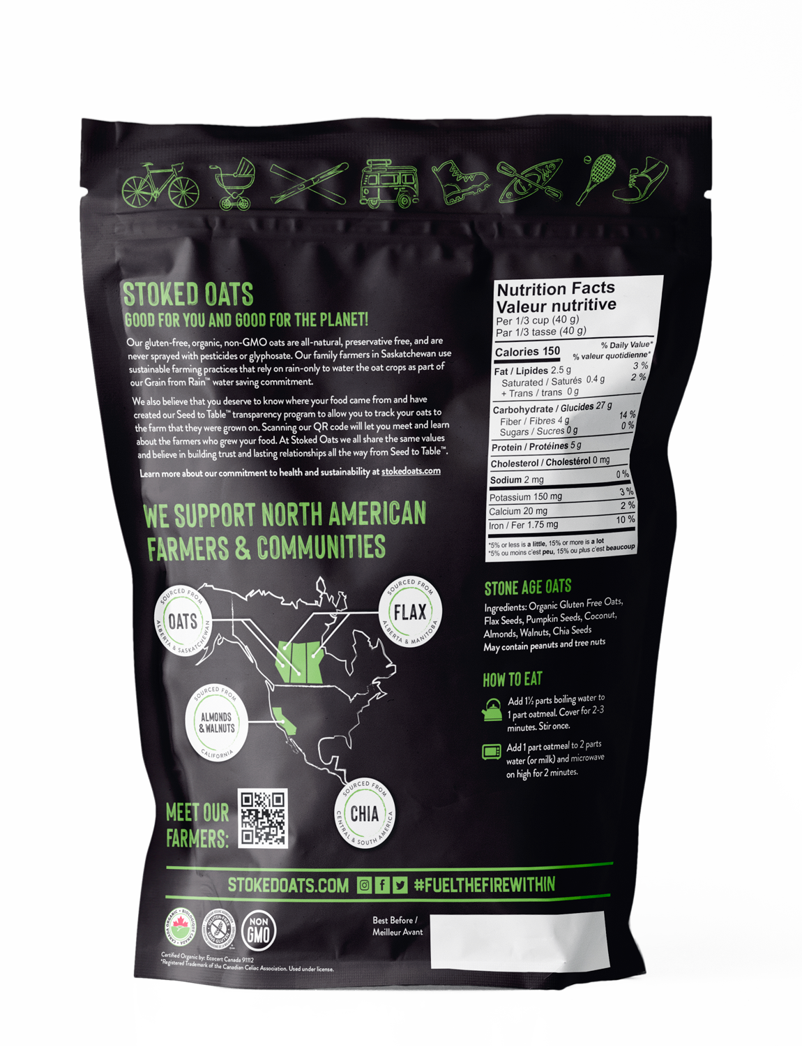 Stone Age Oats 1kg Bags
