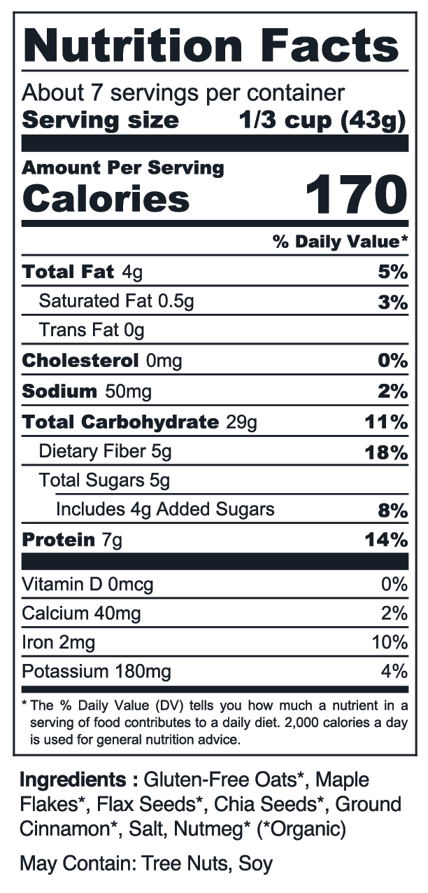 Mountain Maple Oatmeal 1 kg